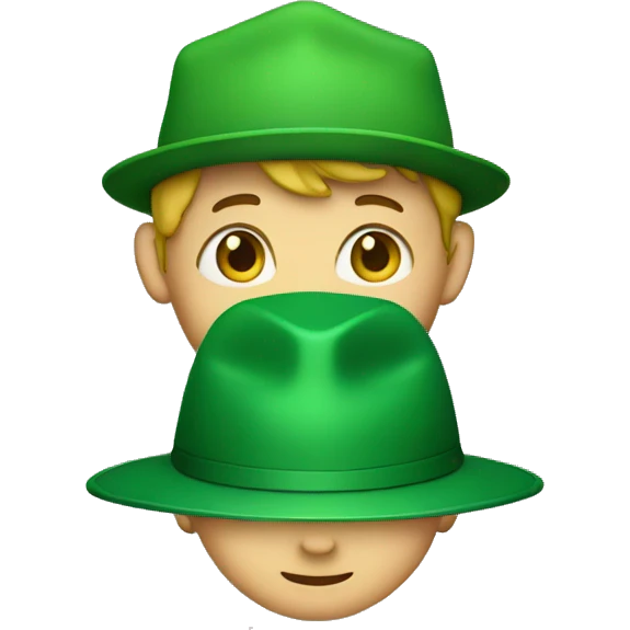 kid with green hat emoji