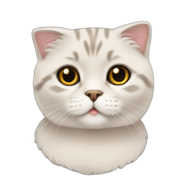 cat scottish fold emoji