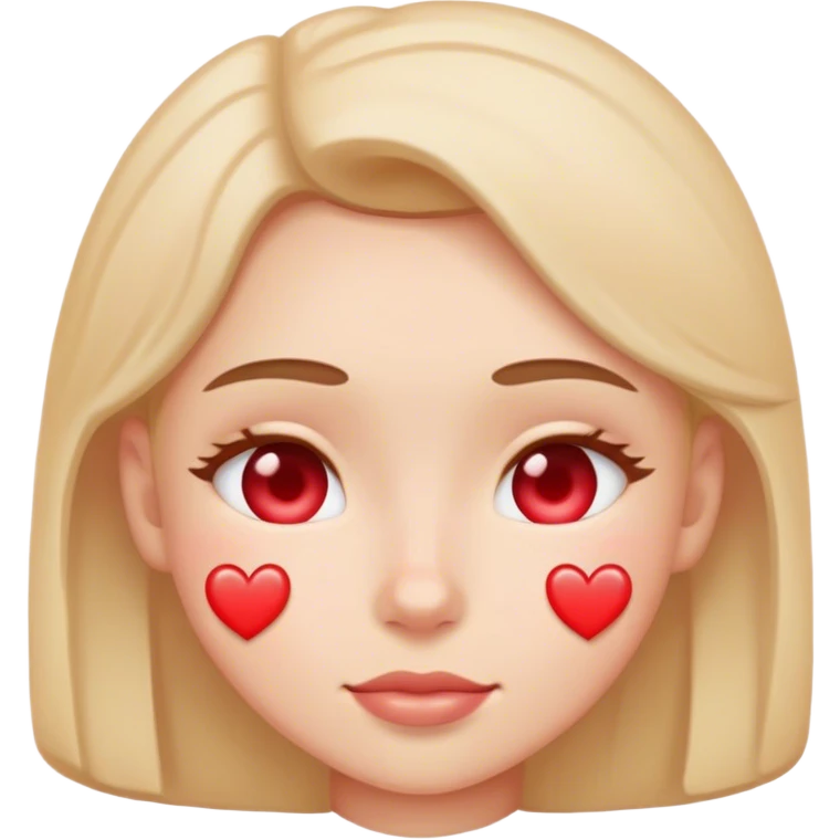 Classic emoji blushing and in love  emoji