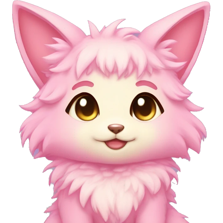 Anthro Shiny Pastel Pink Gradient Anime Chibi Fakémon Fur Sona emoji