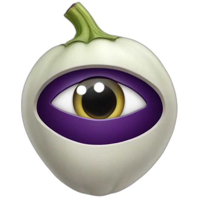 One-eye-eggplant emoji