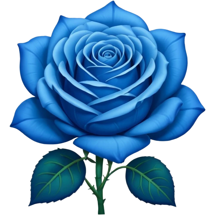 Rosa azul emoji