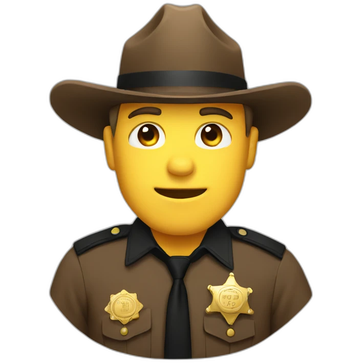 Sheriff badge emoji