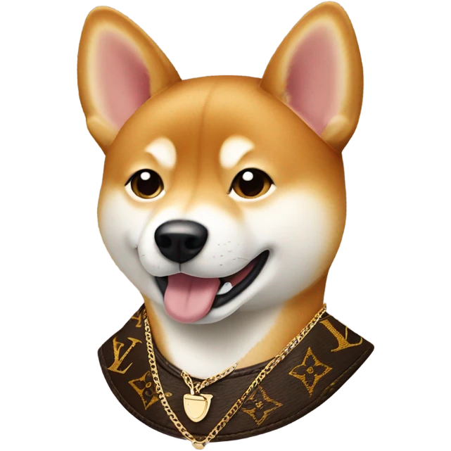 Shiba Inu wearing Louis Vuitton  emoji