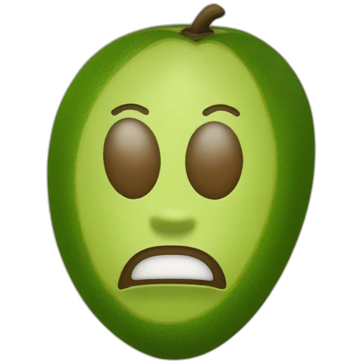 avocado moai statue emoji