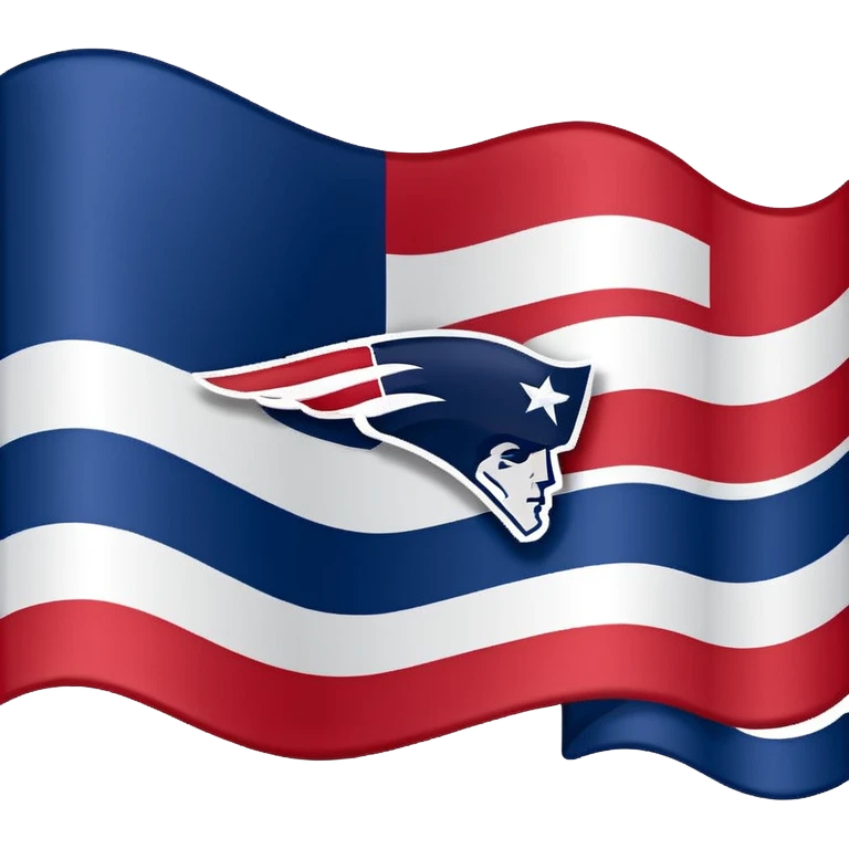 New England Patriots on a flag emoji