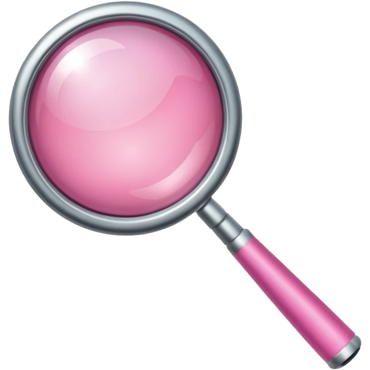 mix light pink dark pink and white girly internet with a magnifying glass emoji