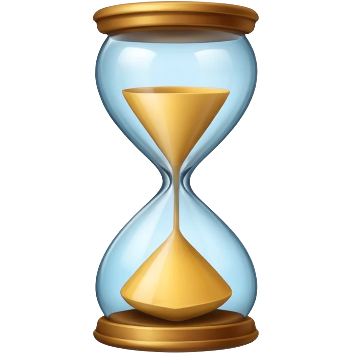 a mix between two emojis - hourglass morphing into checkmark  emoji