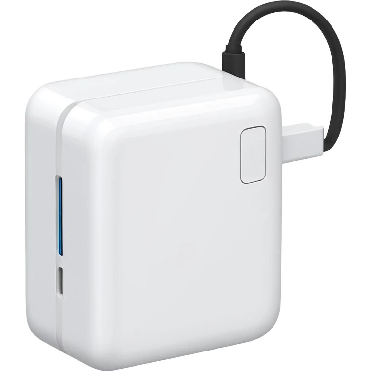 white phone charger emoji