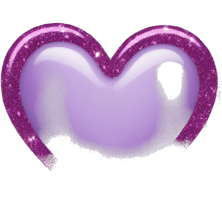 Glitter heart emoji