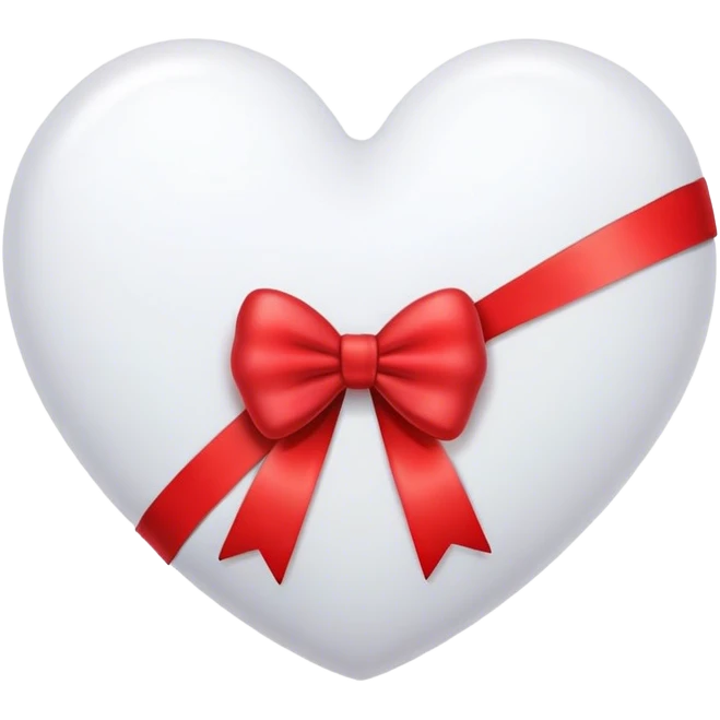 Heart with bow emoji