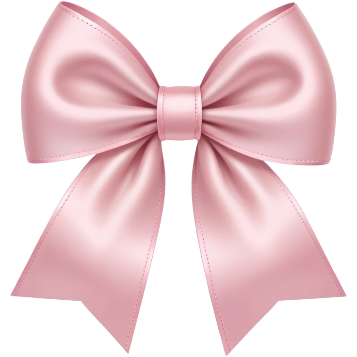 light pink ribbon bow emoji
