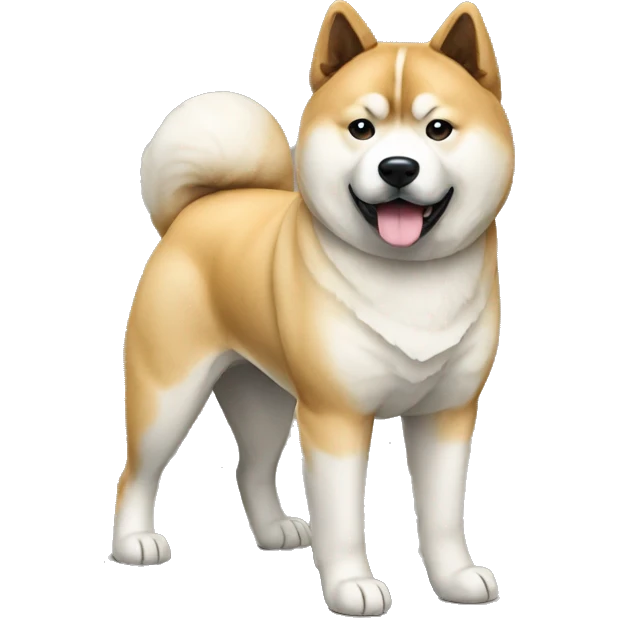 Akita Dog Breed Full Body emoji