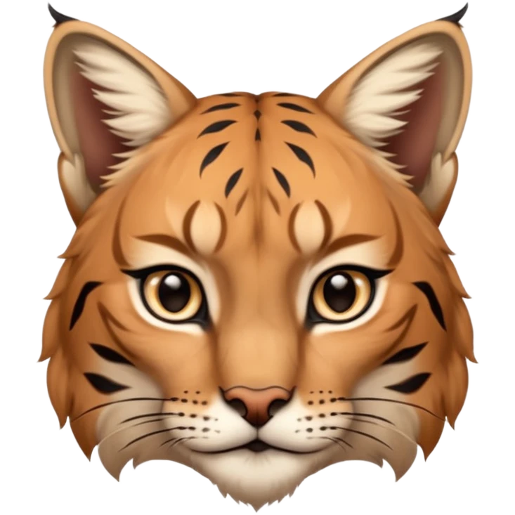 A high-resolution photo-realistic digital illustration of a majestic lynx, chest upward A high-resolution, photo-realistic digital illustration of a majestic young Eurasian lynx, shown from the shoulder upwards with tiger markings emoji