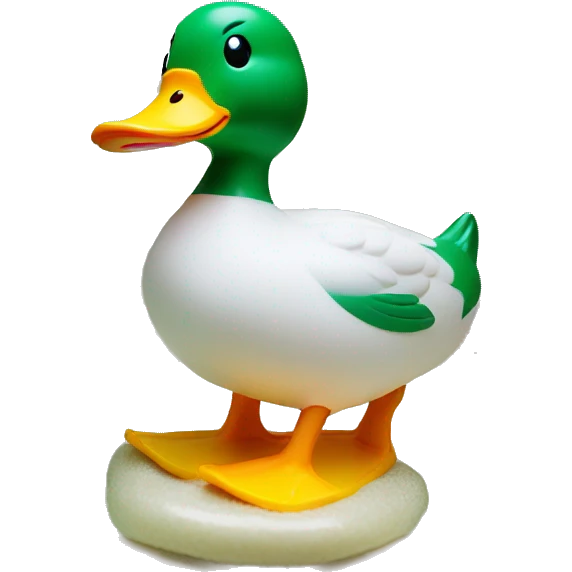 duck toy in bath emoji