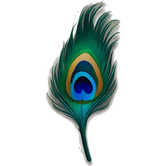 Peacock's feather emoji