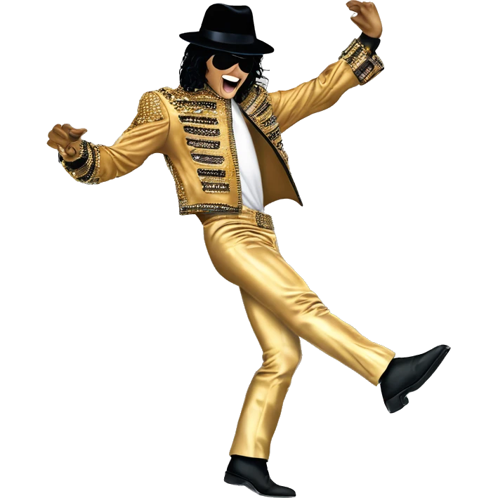 Michael Jackson performing Scream in his gold outfit at the 1997 HIStory World Tour in Munich. emoji
