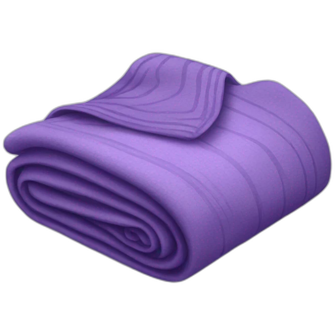 A violet folded blanket emoji