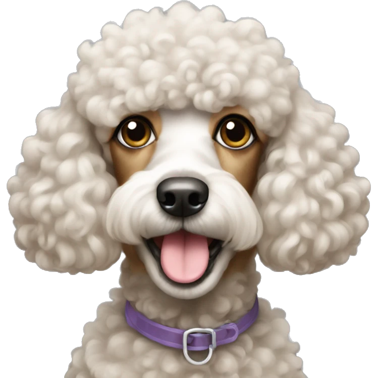 poodle with a plump appearance emoji