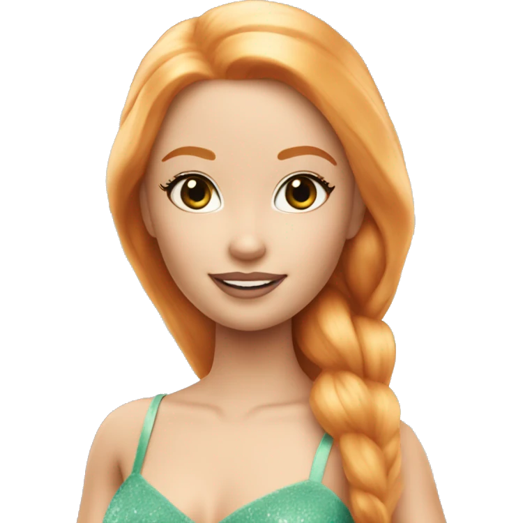 White Barbie fairy ginger emoji