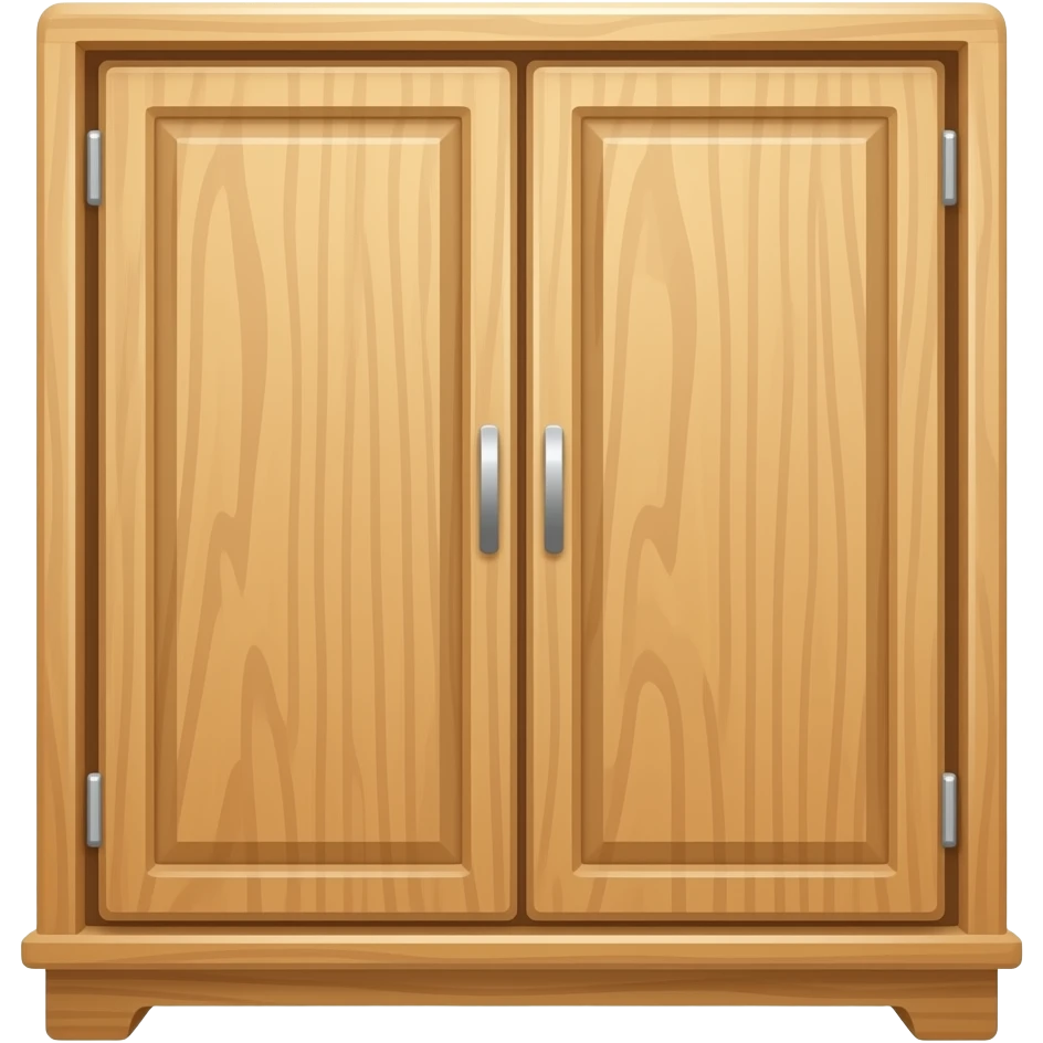 wardrobe logo light wood color emoji