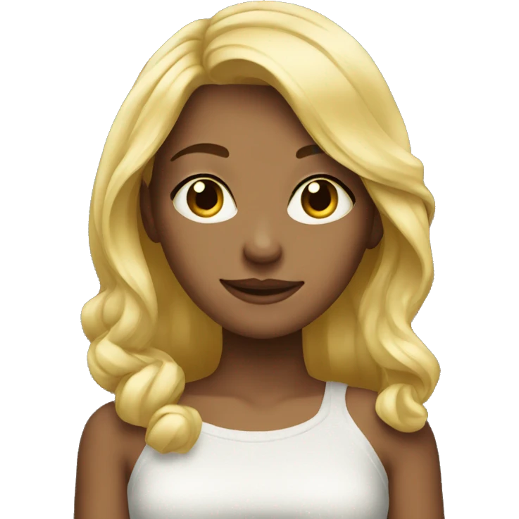 Pretty blonde girl emoji