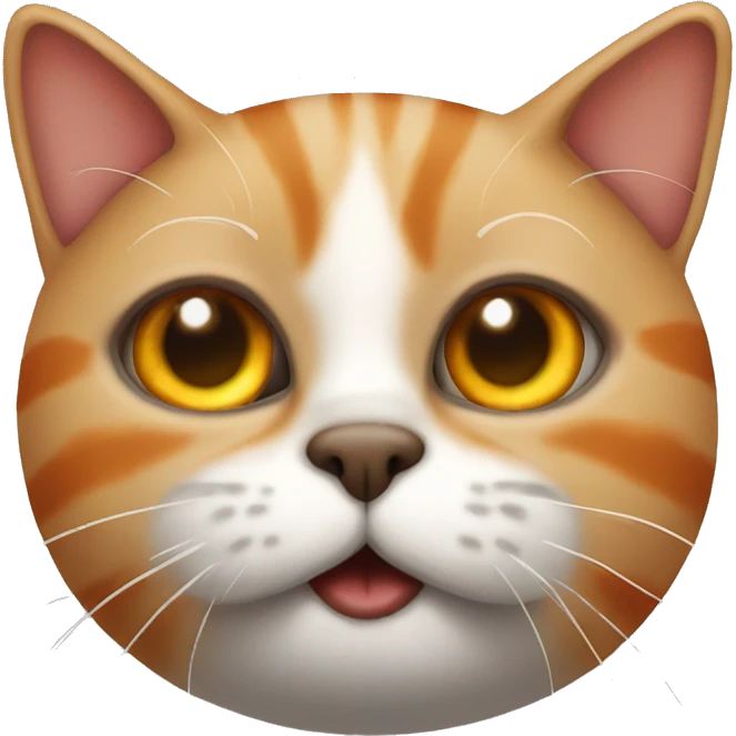 Dirty cat orange emoji