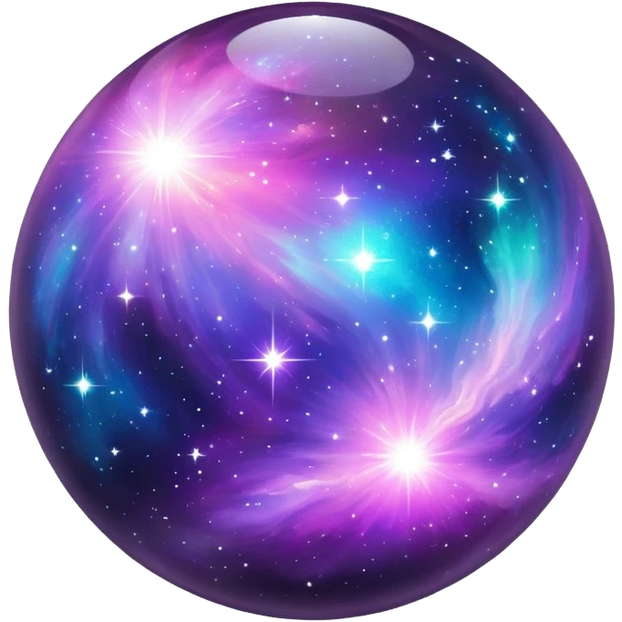 Sparkly Nebula galaxy orb emoji