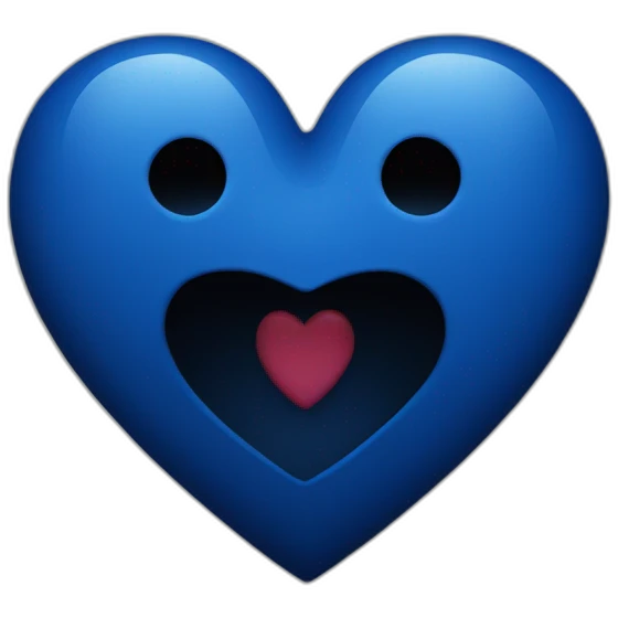 dark blue heart emoji