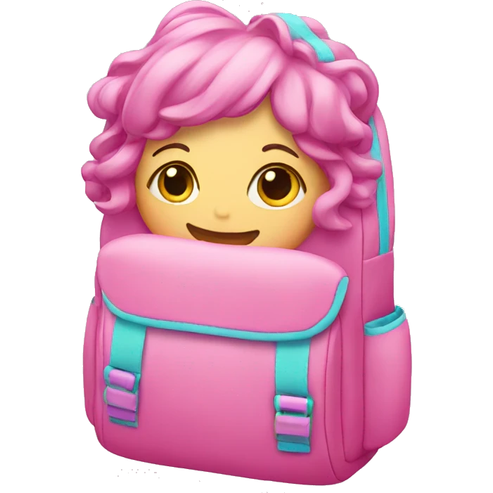 Girly backpack emoji