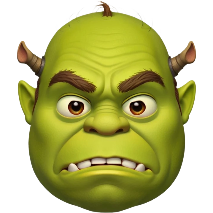 iconic Shrek face emoji