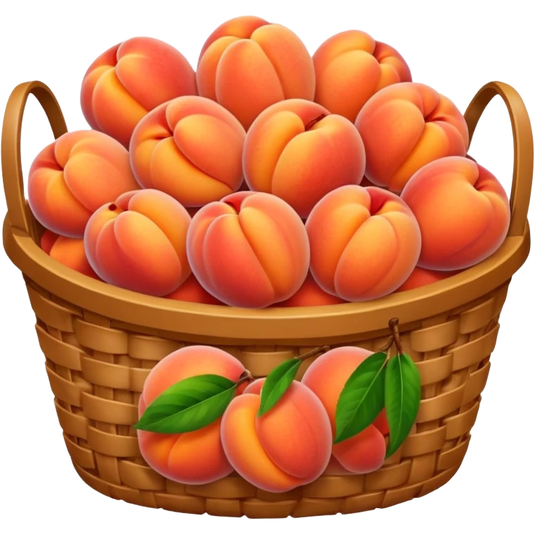 Basket of peaches emoji