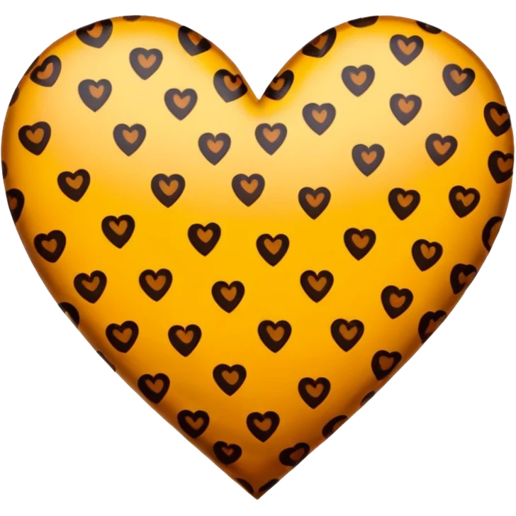 Leoparlı kalp emoji