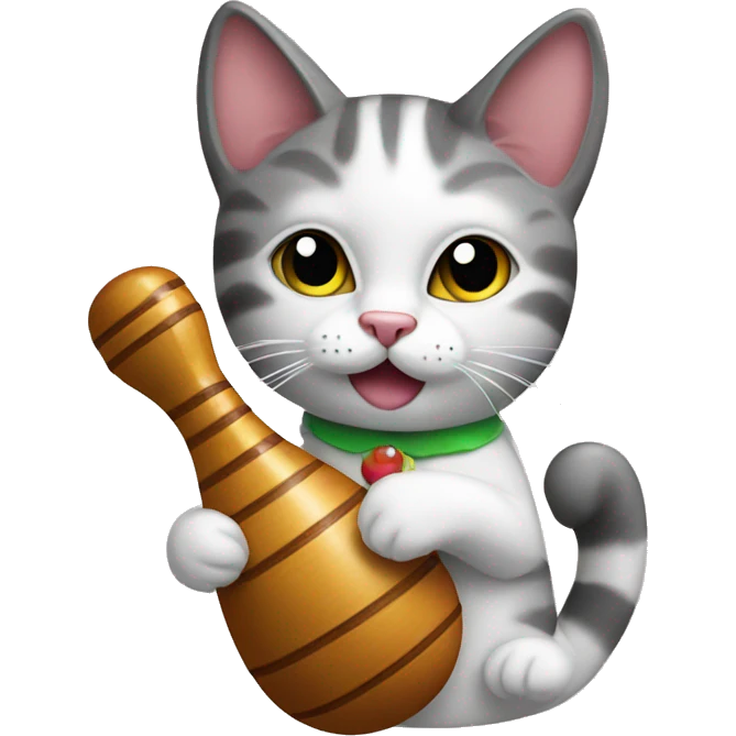 Cat with maracas  emoji