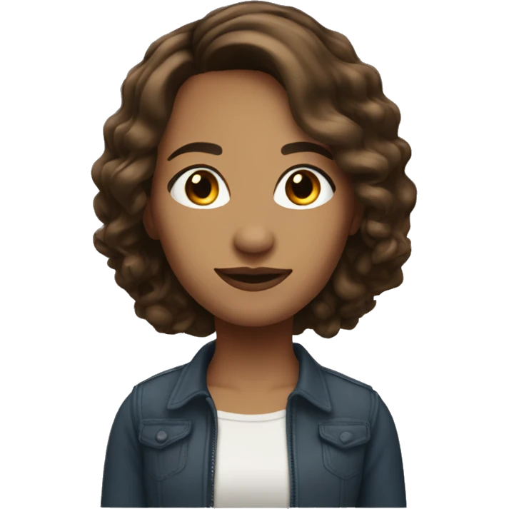 34 year old beautiful with shoulder length brunette hair. emoji