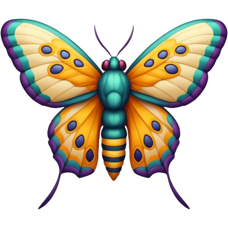 Majestic moth emoji