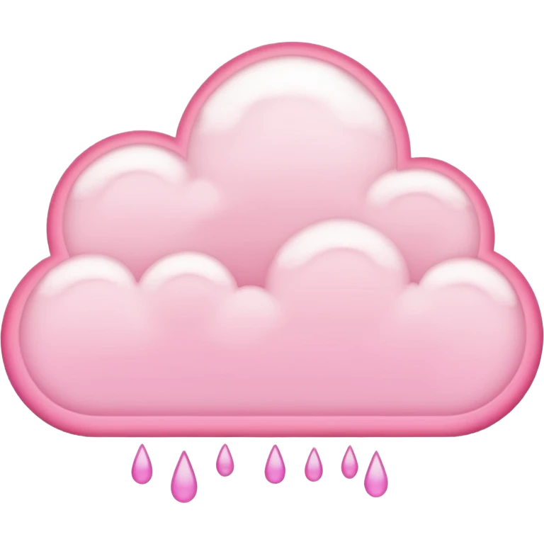 emo black cloud with a pink outline emoji