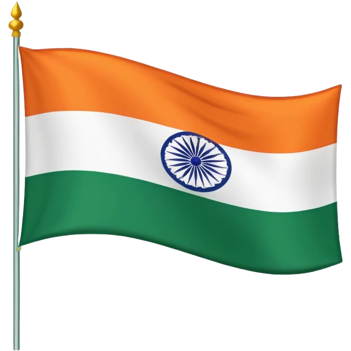 a flag with India Post logo emoji