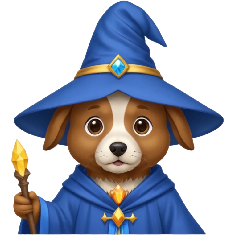 Dog wizard emoji