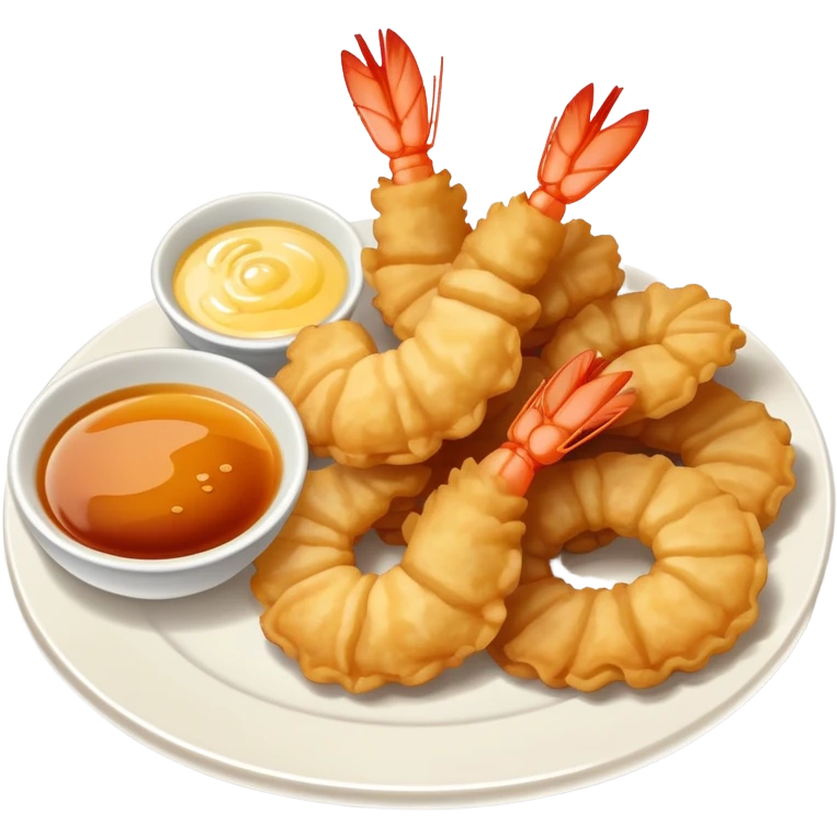 Plate of tempura shrimp  emoji