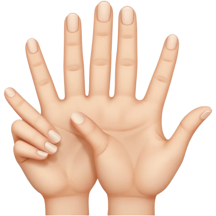 3 fingers being held up  emoji