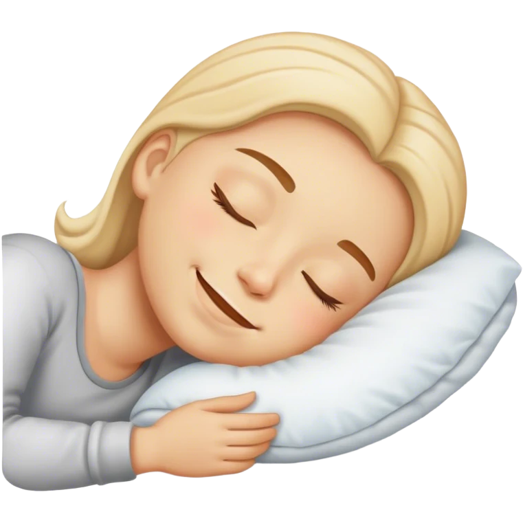 Sleeping with a smile emoji