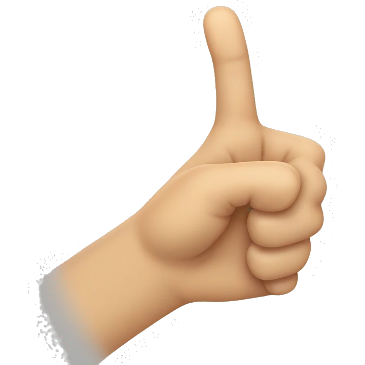 make a hand that is making an L shape with its thumb and pointer finger. emoji