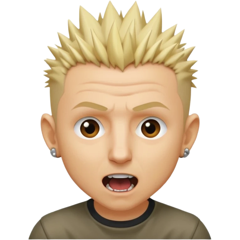Chester Bennington blonde spike hair emoji
