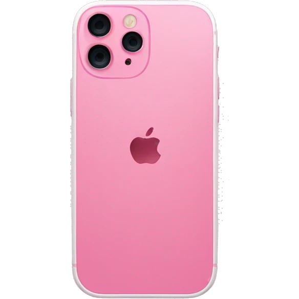 Pink iPhone 12 emoji