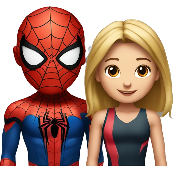 Spiderman and girl  emoji