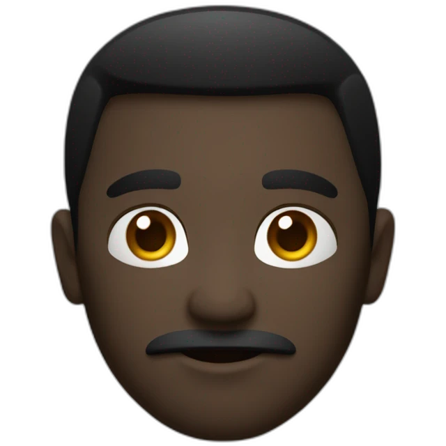 Homme Noir Visage caché  emoji