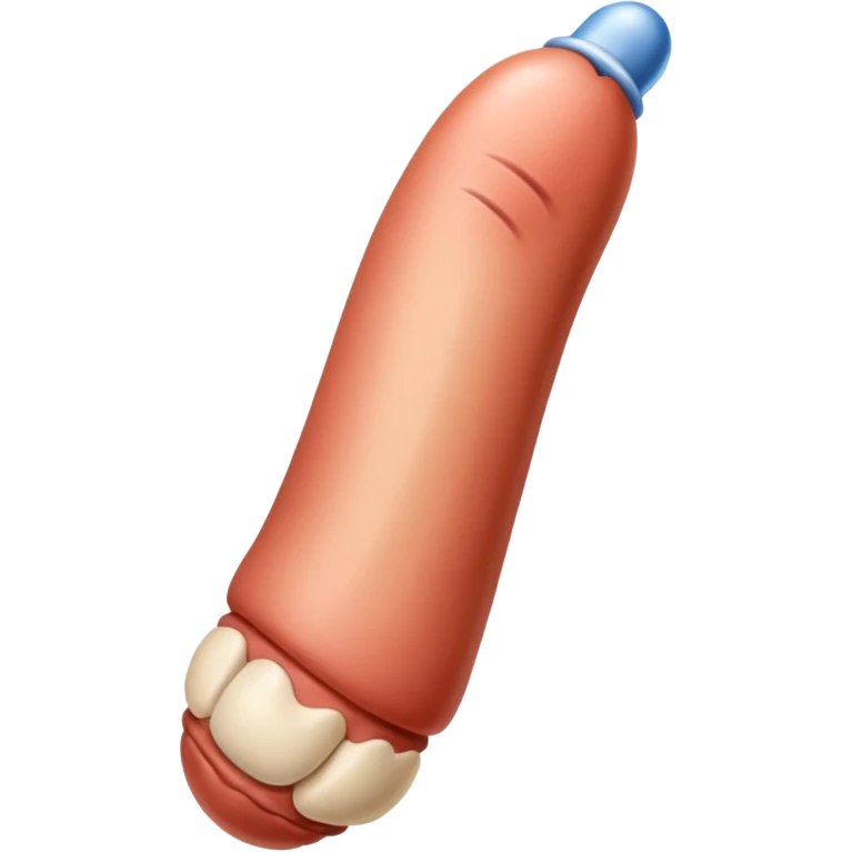 An anatomically correct penis emoji