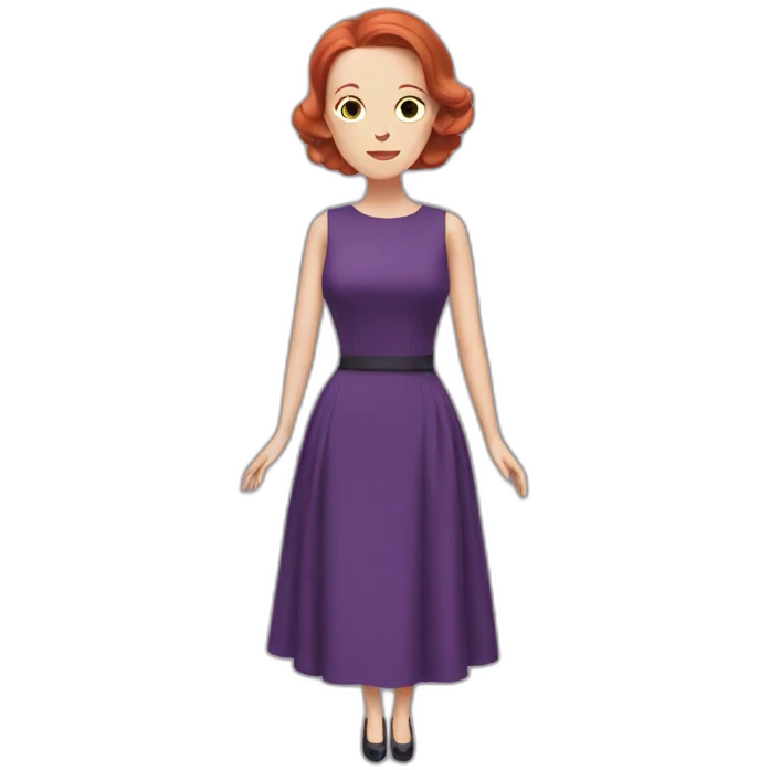 Audrey fleurot purple dress emoji
