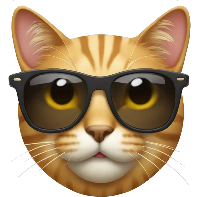 Cat with sunglasses emoji
